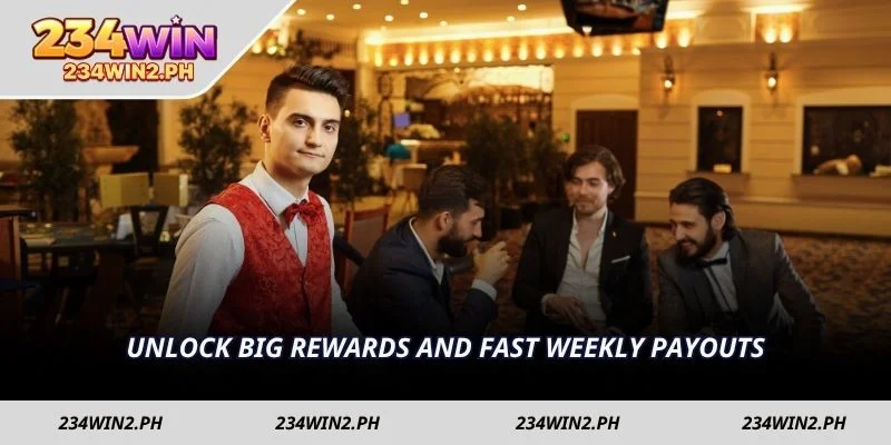 Unlock big rewards and fast weekly payouts