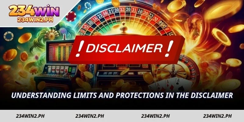 Understanding limits and protections in the Disclaimer
