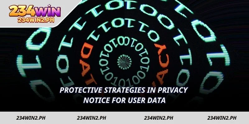 Protective strategies in privacy notice for user data