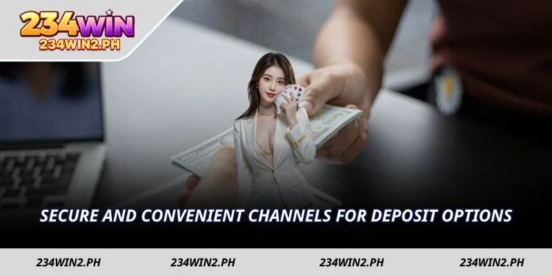 Secure and convenient channels for deposit options