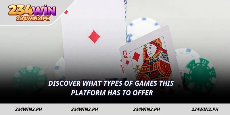 Discover what types of games this platform has to offer