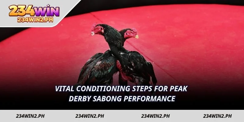 Vital conditioning steps for peak Derby Sabong performance