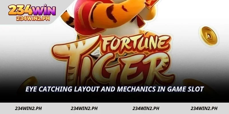 Eye catching layout and mechanics in game slot