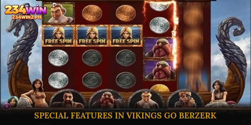 Special Features in Vikings Go Berzerk