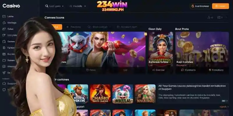 Example of a modern, mobile-optimized casino dashboard with intuitive navigation.